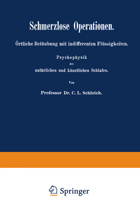 Schmerzlose Operationen - C.L. Schleich
