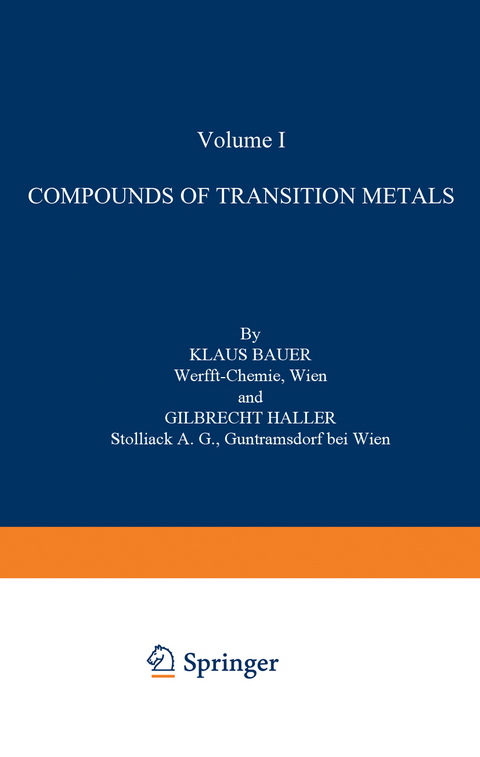 Compounds of Transition Metals - K. Bauer, G. Haller
