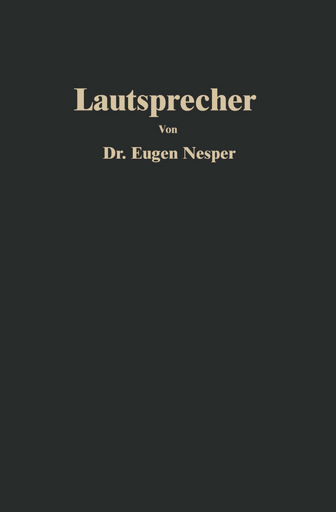 Lautsprecher - Eugen Nesper