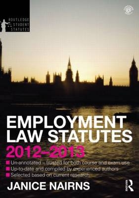 Employment Law Statutes 2012-2013