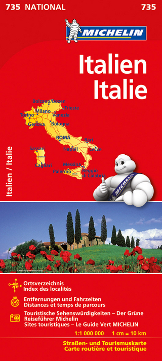 Michelin Karte Italien. Italie