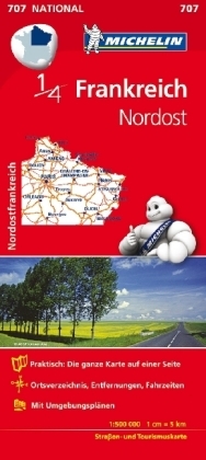 Michelin Karte Frankreich Nordost