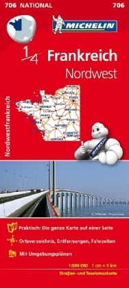Michelin Karte Frankreich Nordwest