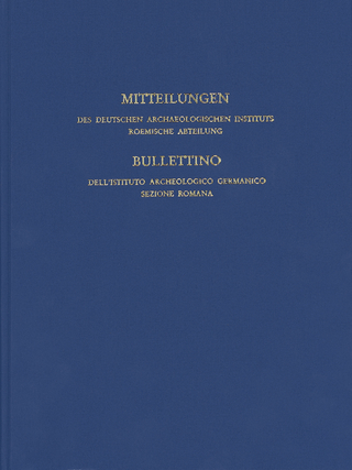 Mitteilungen des Deutschen Archäologischen Instituts, Römische Abteilung