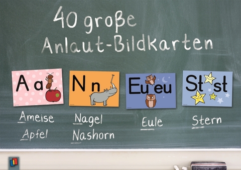 40 gro&szlig;e Anlaut-Bildkarten - Redaktionsteam Verlag an der Ruhr