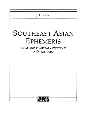 Southeast Asian Ephemeris