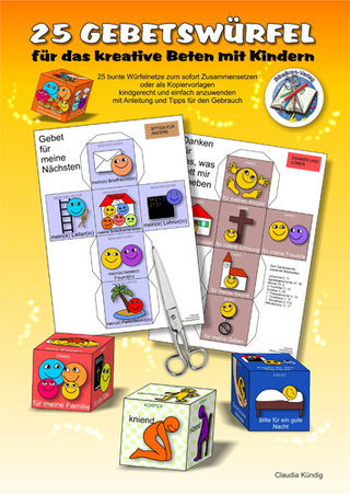 Gebetswürfel Mappe, Bastelbögen