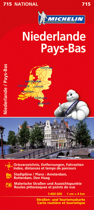 Michelin Karte Niederlande. Pays-Bas
