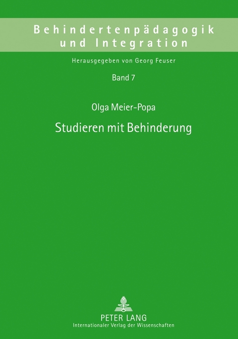 Studieren mit Behinderung - Olga Meier-Popa