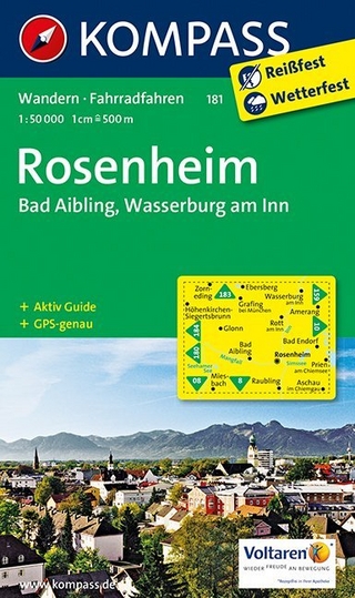KOMPASS Wanderkarte Rosenheim - Bad Aibling - Wasserburg am Inn