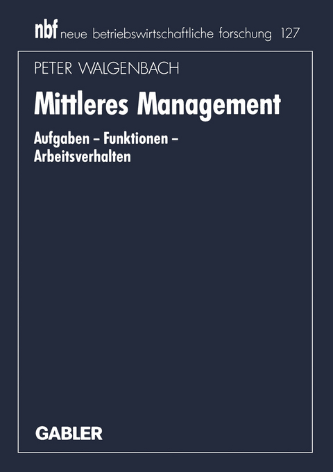 Mittleres Management - Peter Walgenbach