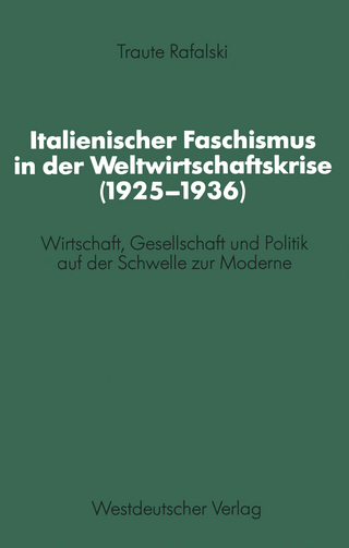 Italienischer Faschismus in der Weltwirtschaftskrise (1925–1936)