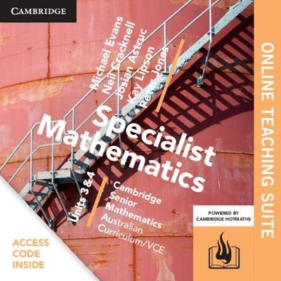 CSM VCE Specialist Mathematics Units 3 and 4 Online Teaching Suite (Card) - Michael Evans, Peter Jones, Kay Lipson, Neil Cracknell, Josian Astruc