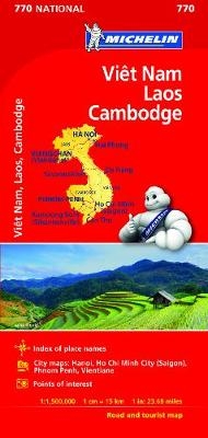 Michelin Vietnam Laos Cambodia Map # 770