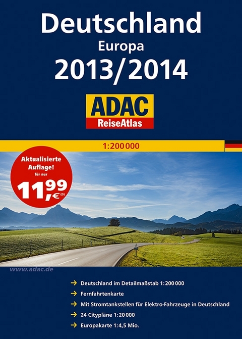 ADAC ReiseAtlas Deutschland, Europa 2013/2014