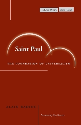 Saint Paul - Alain Badiou