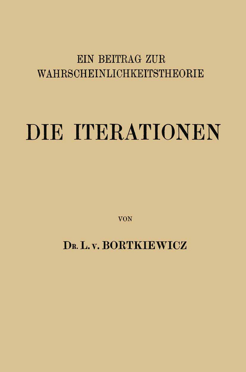 Die Iterationen - L. v. Bortkiewicz