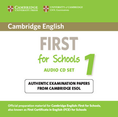Cambridge English First for Schools 1 Audio CDs (2) -  Cambridge ESOL