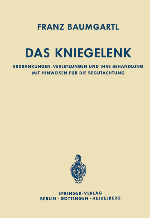 Das Kniegelenk - Franz Baumgartl