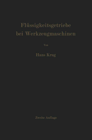 Flüssigkeitsgetriebe bei Werkzeugmaschinen