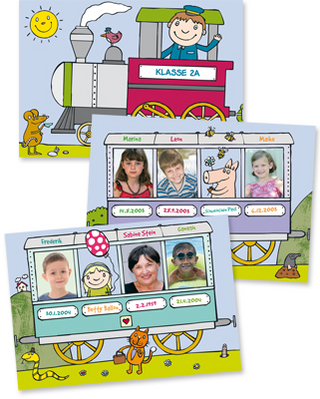 Unser Geburtstagskalender - Motiv: Zug