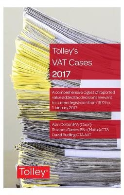 Tolley's VAT Cases 2017 - Cathya Djanogly, David Rudling