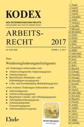 KODEX Arbeitsrecht 2017
