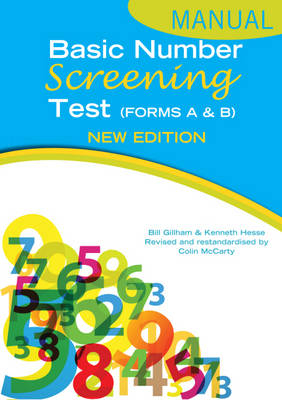 Basic Number Screening Test Specimen Set - Bill Gillham, Ken Hesse, Colin McCarty