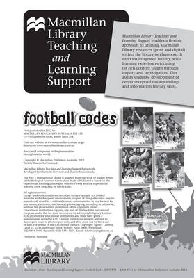 Football Codes - Teachers Notes - Robert Gott