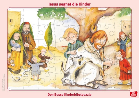 Jesus segnet die Kinder (Rahmenpuzzle)