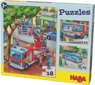 Polizei, Feuerwehr & Co. (Kinderpuzzle)
