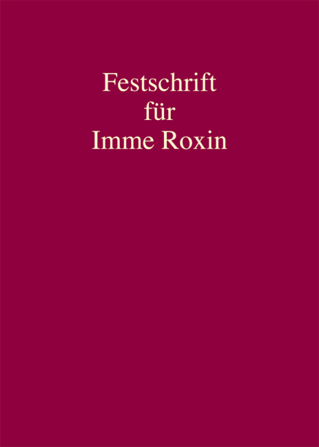 Festschrift f&uuml;r Imme Roxin - 