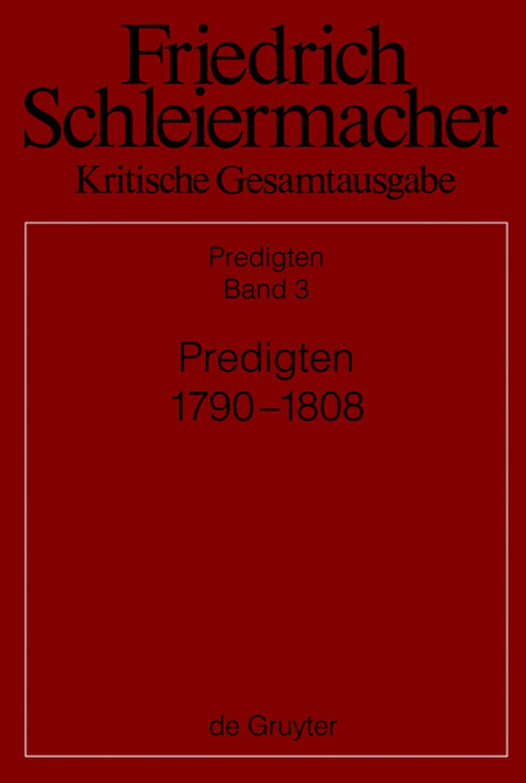 Predigten 1790-1808 - 