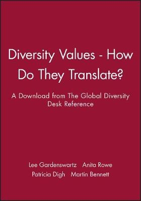 Diversity Values - A Download from the Global Dive Rsity Desk Reference -  Gardenswartz