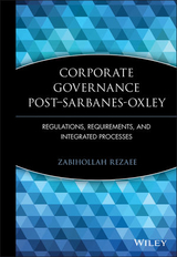 Corporate Governance Post-Sarbanes-Oxley - Zabihollah Rezaee