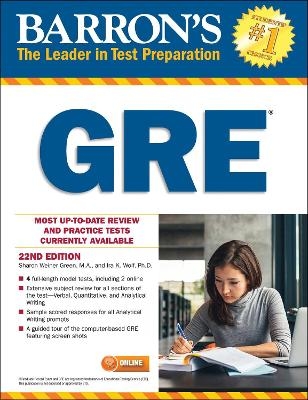 GRE with Online Tests - Sharon Weiner Green, Ira K. Wolf