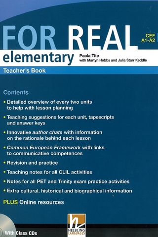 FOR REAL Elementary Teacher's Book mit 3 Audio-CDs
