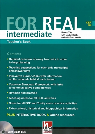 FOR REAL Intermediate Teacher's Book mit 3 Audio-CDs