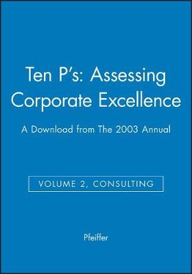 Ten P's - A Download from the 2003 Annual: Vol 2, Consulting