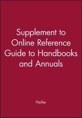 Supplement to Online Reference Guide to Handbooks and Annuals