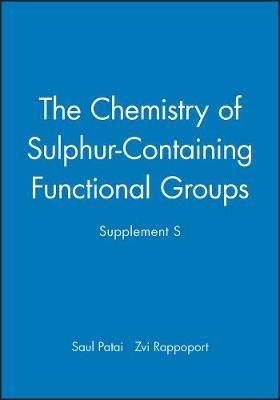 Supp S – The Chemistry of Sulphur Containing Functional Groups