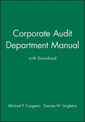 Corporate Audit Department Manual Download -  Cangemi