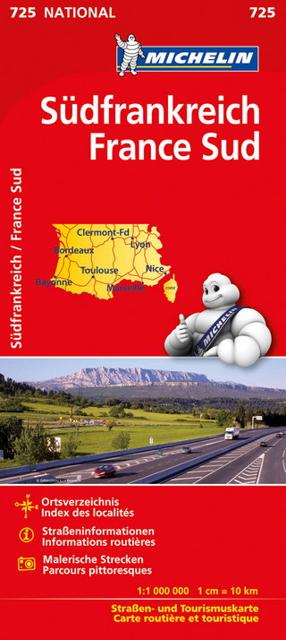Michelin Karte Südfrankreich. France Sud