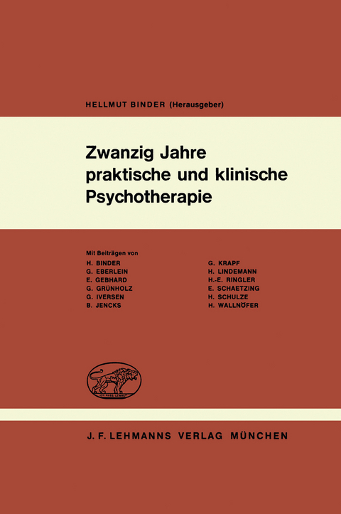 Zwanzig Jahre praktische und klinische Psychotherapie - 