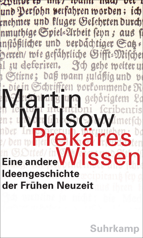 Prek&auml;res Wissen - Martin Mulsow