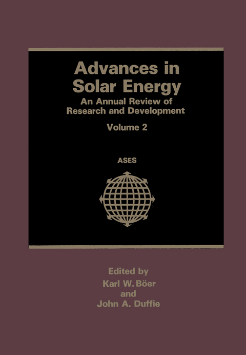 Advances in Solar Energy - Karl W. Boer, John A. Duffie