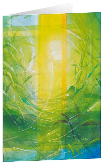 Leben - Kunst-Faltkarten ohne Text (5 St&uuml;ck) - 