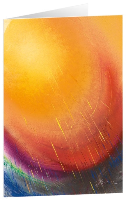 Du schenkst mir Fl&uuml;gel - Kunst-Faltkarten ohne Text (5 St&uuml;ck) - 