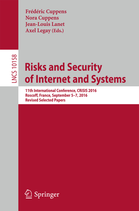 Risks and Security of Internet and Systems - 