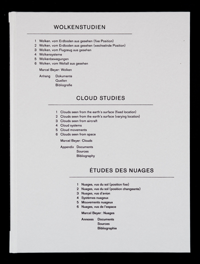 Wolkenstudien / Cloud Studies / Etudes des nuages - Marcel Beyer